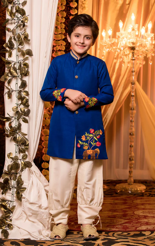 embroidered sherwani suit