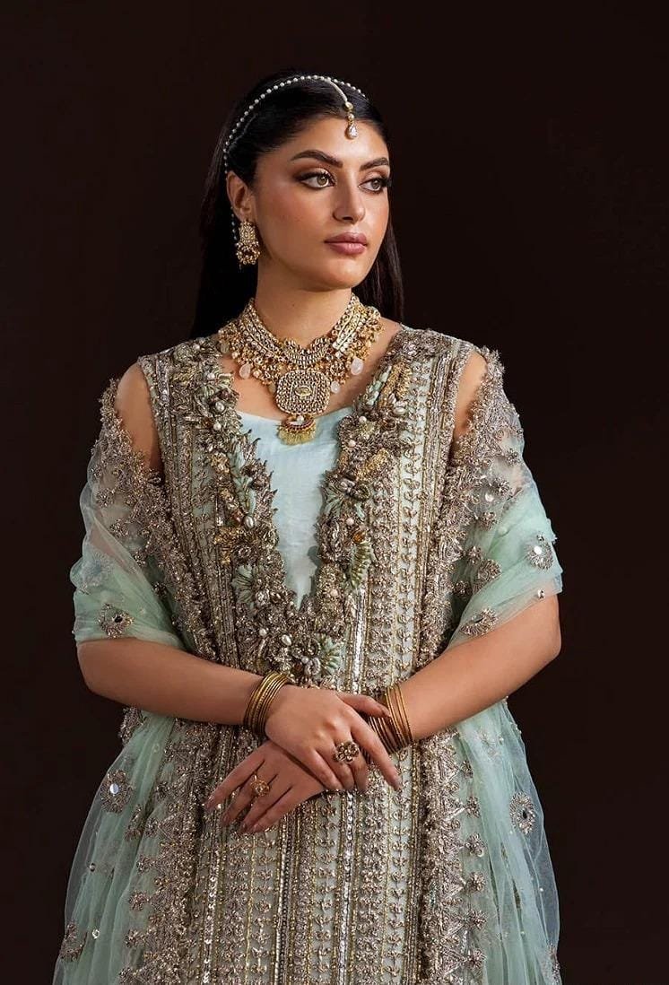 Stitched Crinkle Chiffon Suit 3 Piece